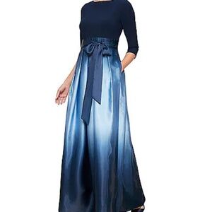 COPY - Beautiful Ombre Dress in Shades of Blue